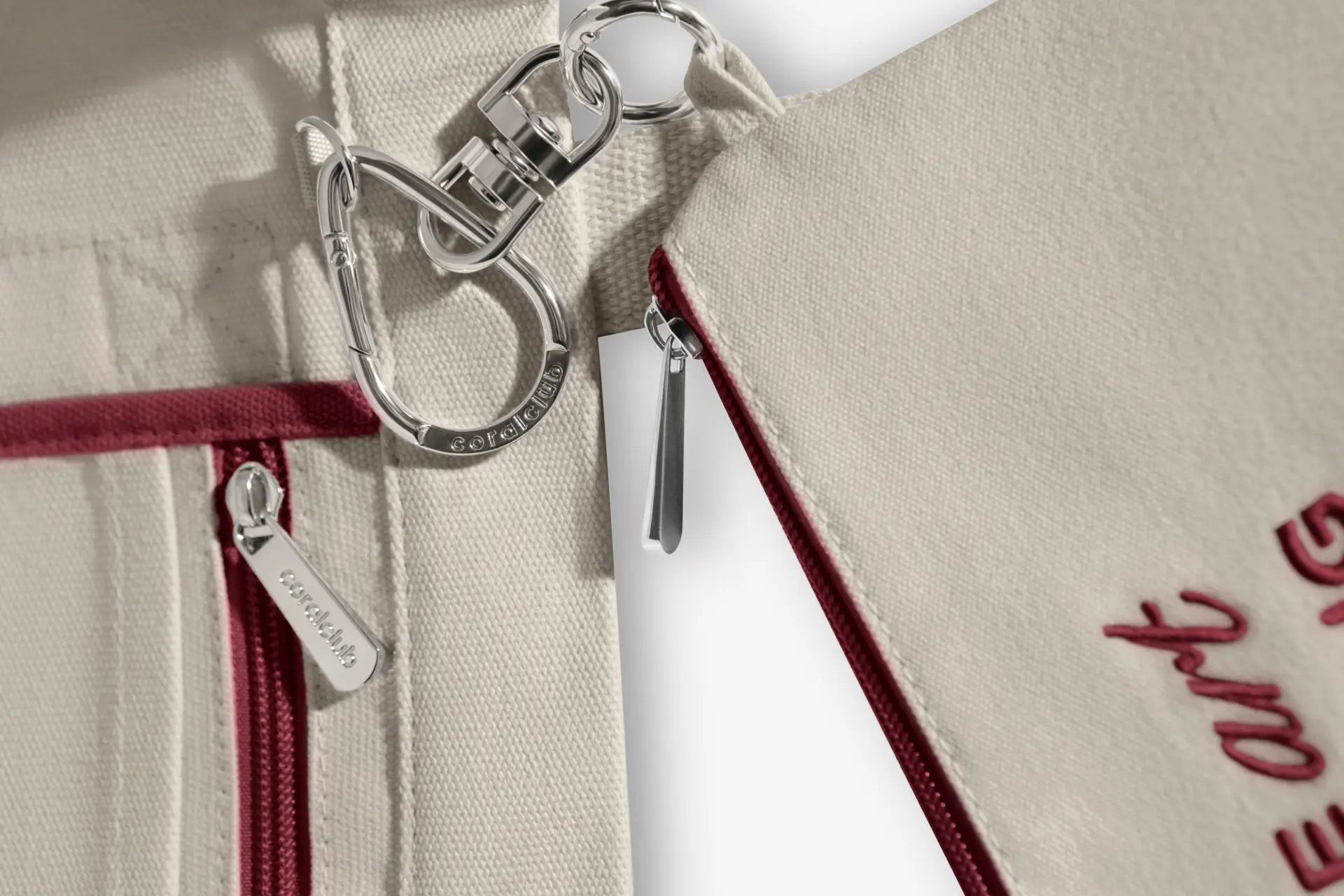 Shopper, burgundy